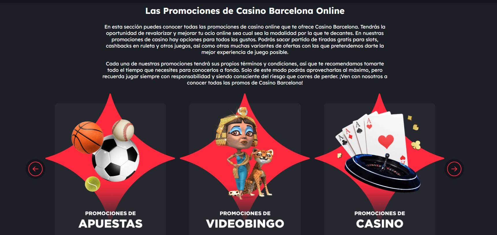 Promociones de Casino Barcelona Online